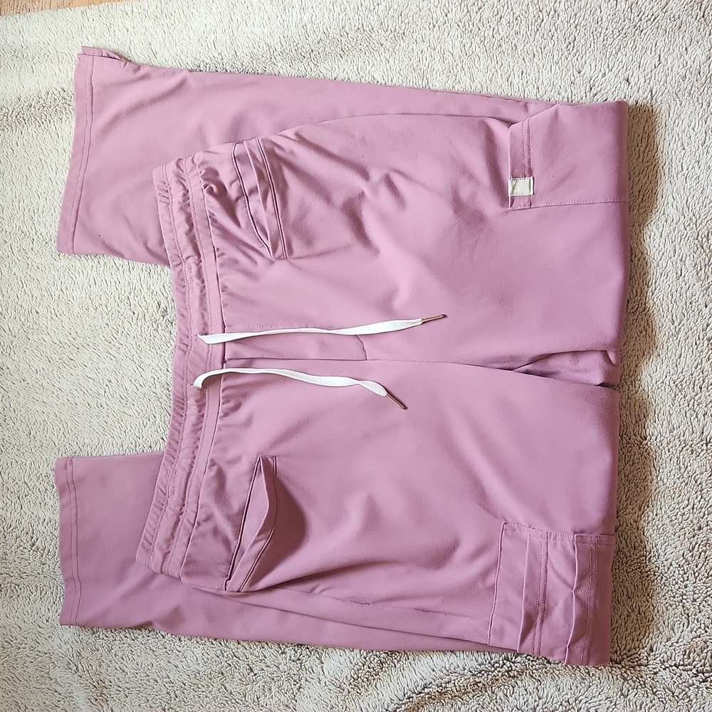Scope Scrubs bottoms Size XL pink mauve elastic waist drawstring